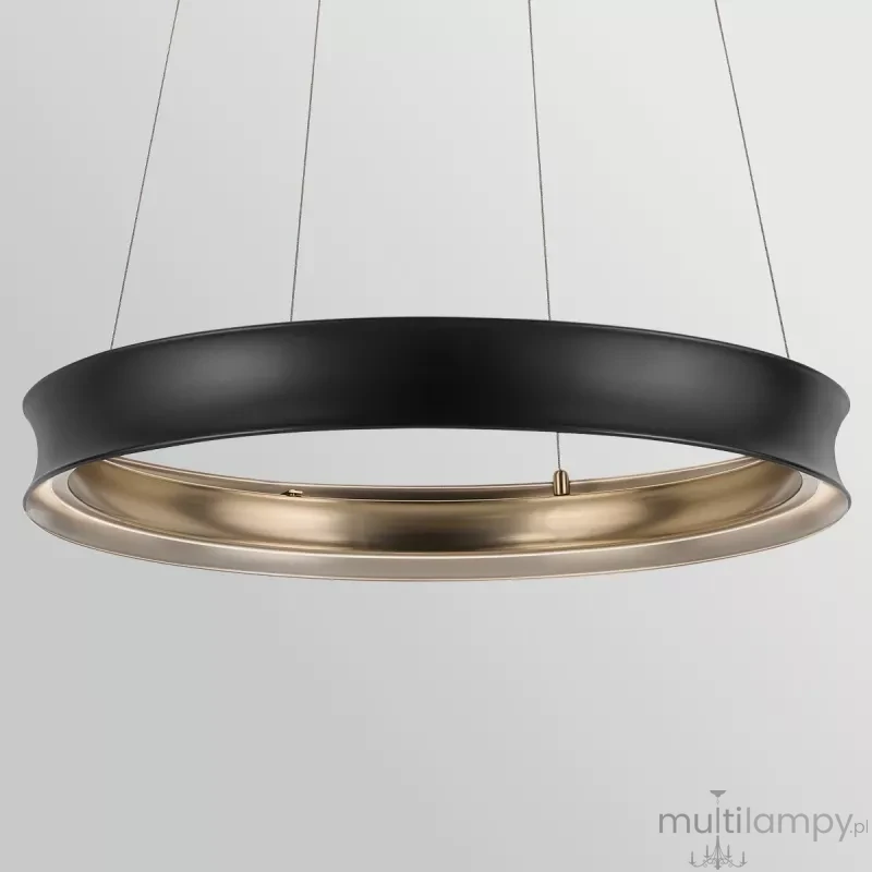 Larousse lampa wisząca LED 74W czarny mosiądz KL-LAROUSSE-LED-M-BKB