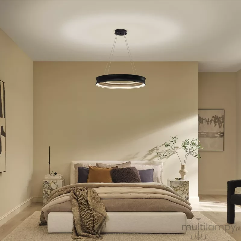 Larousse lampa wisząca LED 74W czarny mosiądz KL-LAROUSSE-LED-M-BKB