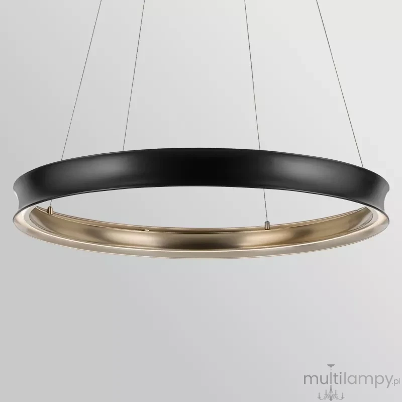 Larousse XL lampa wisząca LED 74W czarny mosiądz KL-LAROUSSE-LED-L-BKB