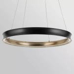 Larousse XL lampa wisząca LED 74W czarny mosiądz KL-LAROUSSE-LED-L-BKB