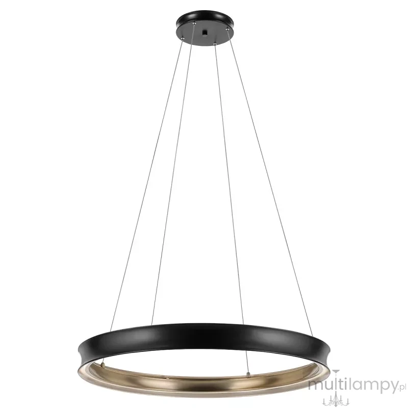 Larousse XL lampa wisząca LED 74W czarny mosiądz KL-LAROUSSE-LED-L-BKB