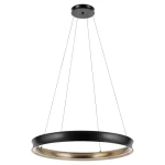 Larousse XL lampa wisząca LED 74W czarny mosiądz KL-LAROUSSE-LED-L-BKB