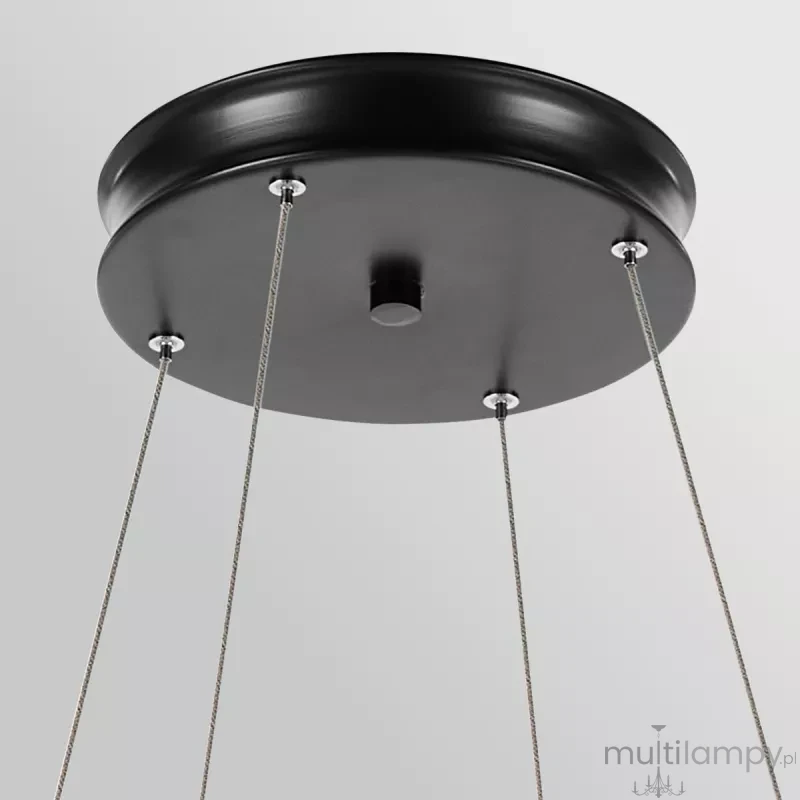 Larousse XL lampa wisząca LED 74W czarny mosiądz KL-LAROUSSE-LED-L-BKB