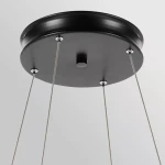 Larousse XL lampa wisząca LED 74W czarny mosiądz KL-LAROUSSE-LED-L-BKB