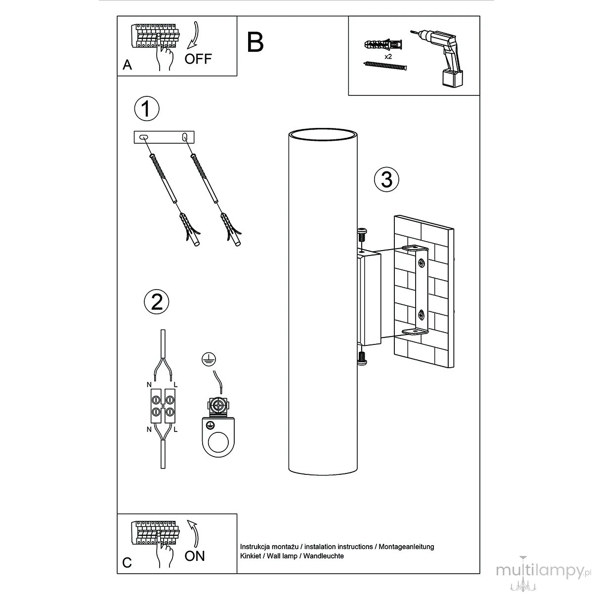 Lagos H30 lampa sufitowa GU10 złota SL.1202
