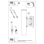 Lagos H30 lampa sufitowa GU10 złota SL.1202