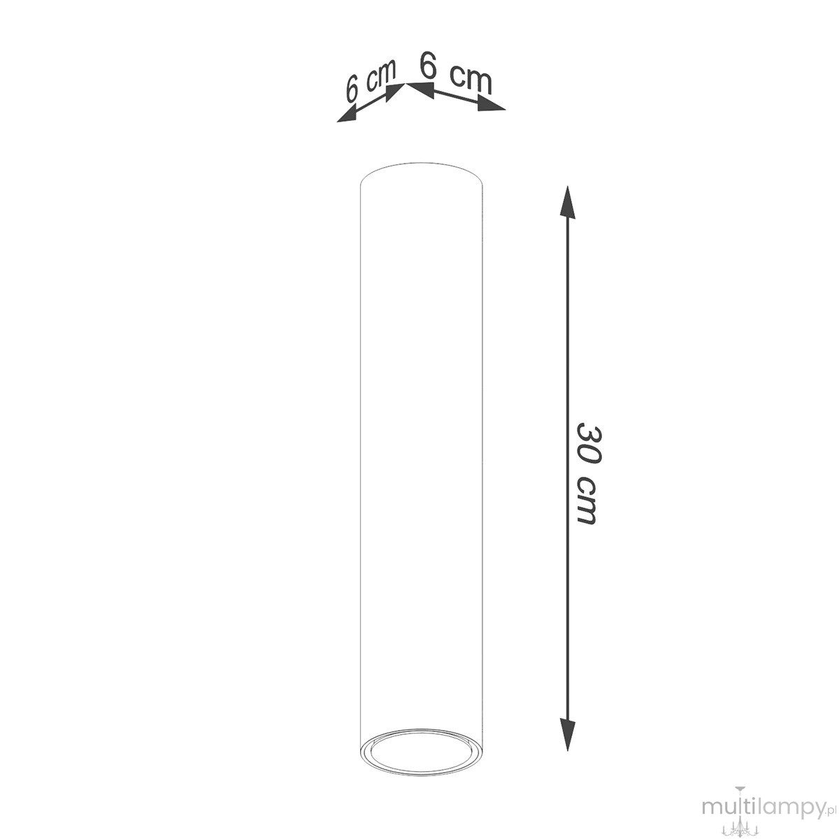 Lagos H30 lampa sufitowa GU10 złota SL.1203