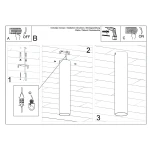 Lagos H30 lampa sufitowa GU10 złota SL.1203
