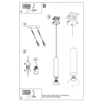 Lagos lampa wisząca GU10 złota SL.1200
