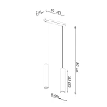 Lagos lampa wisząca 2xGU10 złota SL.1241