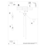 Pastelo lampa wisząca 2xG9 beżowa SL.1513