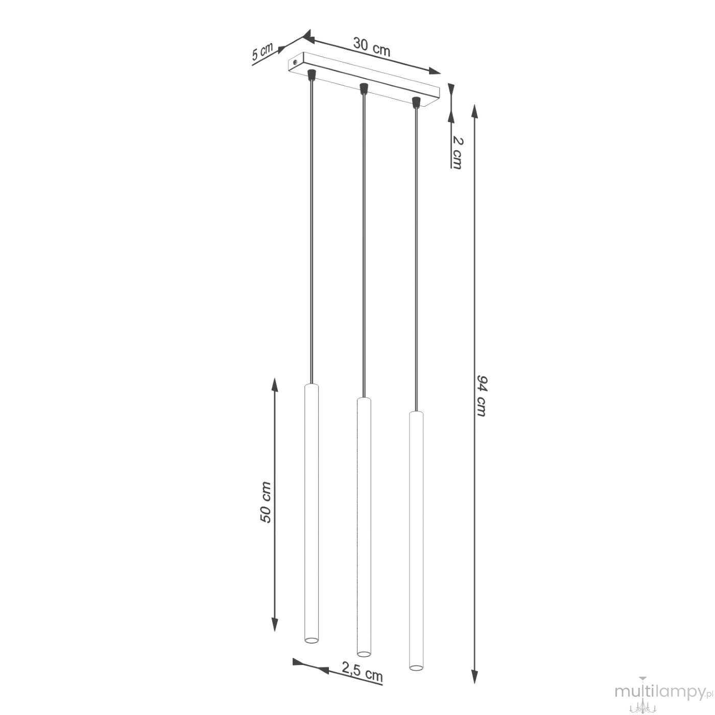 Pastelo lampa wisząca 3xG9 beżowa SL.1514