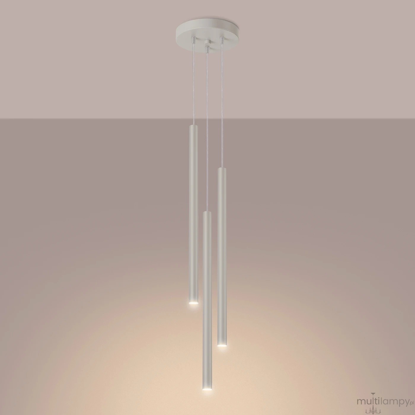 Pastelo lampa wisząca 3xG9 beżowa SL.1515