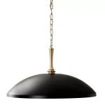 Delarosa lampa wisząca 1xE27 czarny szampański brąz KL-DELAROSA-P-BK