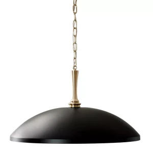 Delarosa lampa wisząca 1xE27 czarny szampański brąz KL-DELAROSA-P-BK
