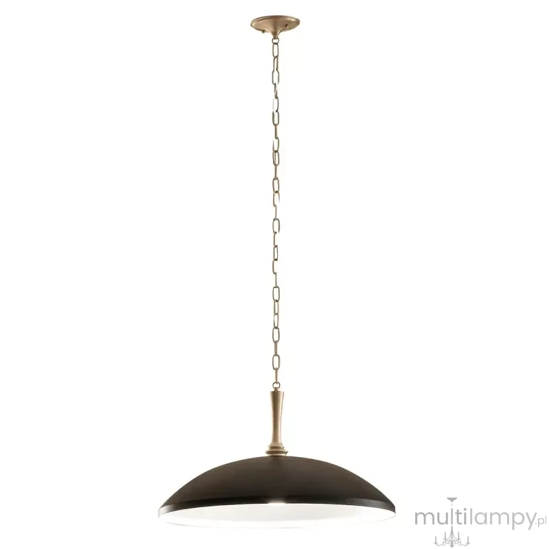 Delarosa lampa wisząca 1xE27 czarny szampański brąz KL-DELAROSA-P-BK