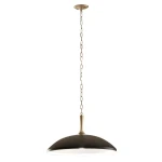Delarosa lampa wisząca 1xE27 czarny szampański brąz KL-DELAROSA-P-BK