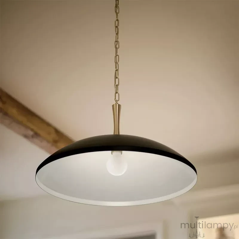 Delarosa lampa wisząca 1xE27 czarny szampański brąz KL-DELAROSA-P-BK