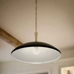 Delarosa lampa wisząca 1xE27 czarny szampański brąz KL-DELAROSA-P-BK
