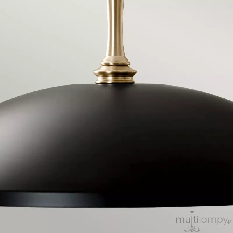 Delarosa lampa wisząca 1xE27 czarny szampański brąz KL-DELAROSA-P-BK