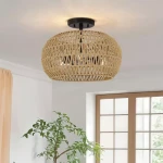 Casablanca lampa sufitowa 3xE27 brąz QZ-CASABLANCA-3SF-PBZ