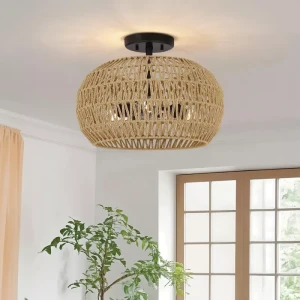 Casablanca lampa sufitowa 3xE27 brąz QZ-CASABLANCA-3SF-PBZ