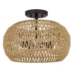 Casablanca lampa sufitowa 3xE27 brąz QZ-CASABLANCA-3SF-PBZ