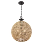 Casablanca lampa wisząca 3xE27 brąz QZ-CASABLANCA-3P-PBZ