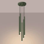 Pastelo lampa wisząca 5xG9 zielona oliwka SL.1522