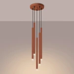 Pastelo lampa wisząca 5xG9 ochra czerwona SL.1528