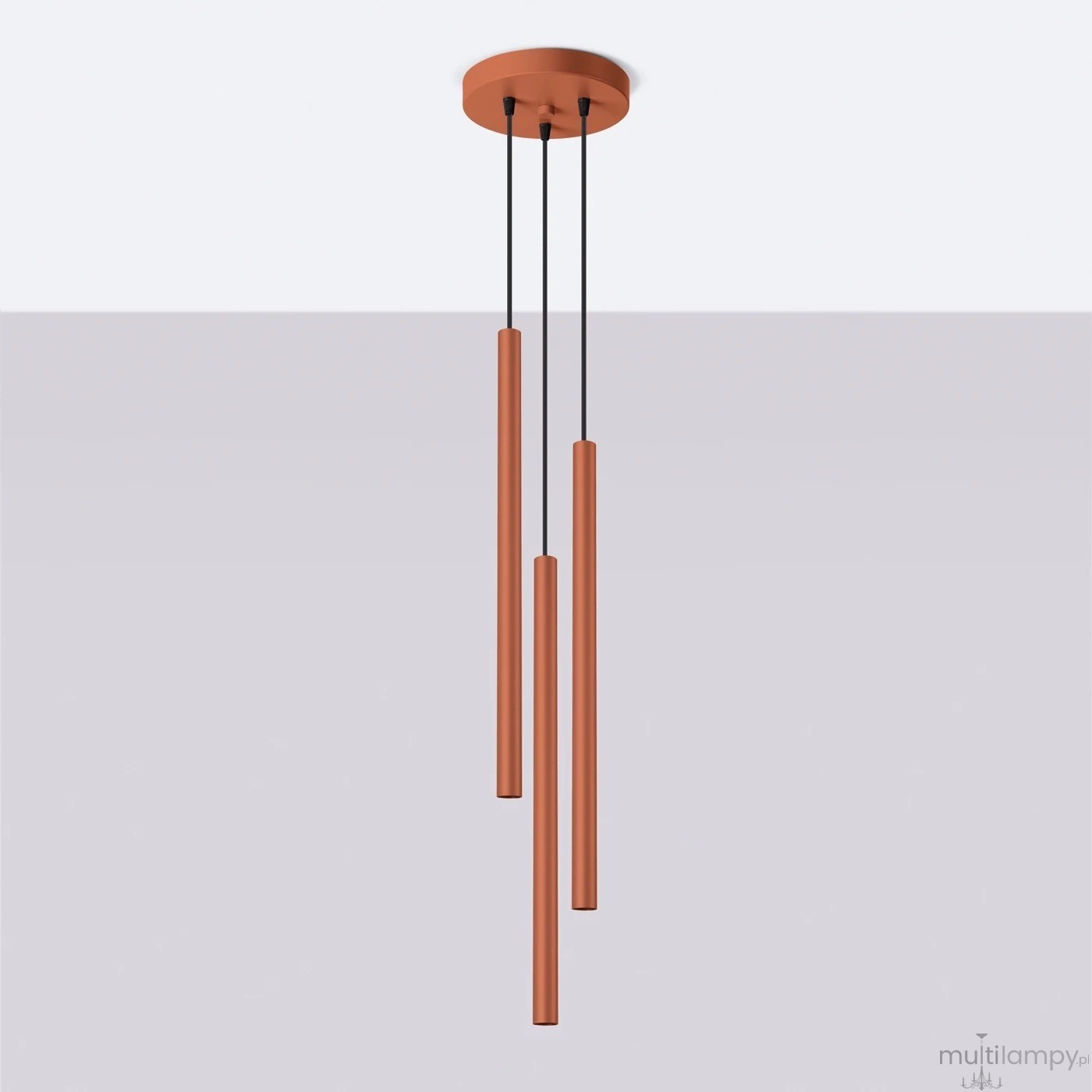 Pastelo lampa wisząca 3xG9 ochra czerwona SL.1527