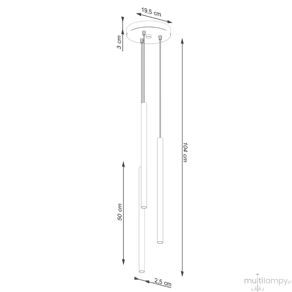 Pastelo lampa wisząca 3xG9 zielona oliwka SL.1521