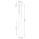 Pastelo lampa wisząca 3xG9 zielona oliwka SL.1521