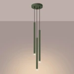 Pastelo lampa wisząca 3xG9 zielona oliwka SL.1521