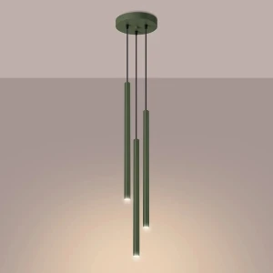 Pastelo lampa wisząca 3xG9 zielona oliwka SL.1521