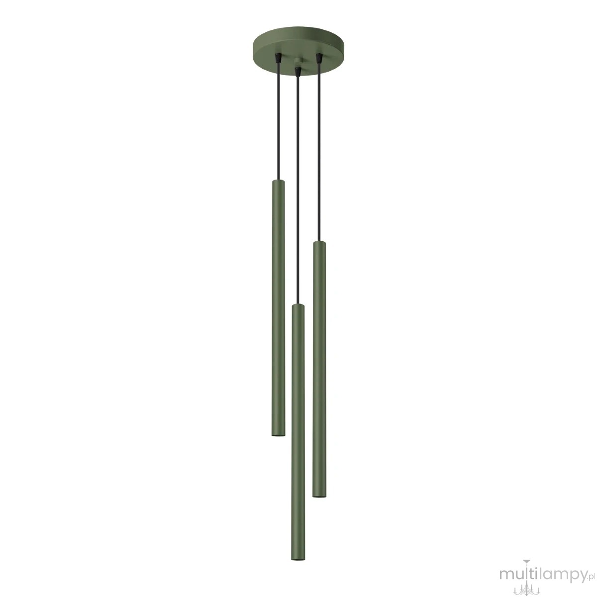 Pastelo lampa wisząca 3xG9 zielona oliwka SL.1521