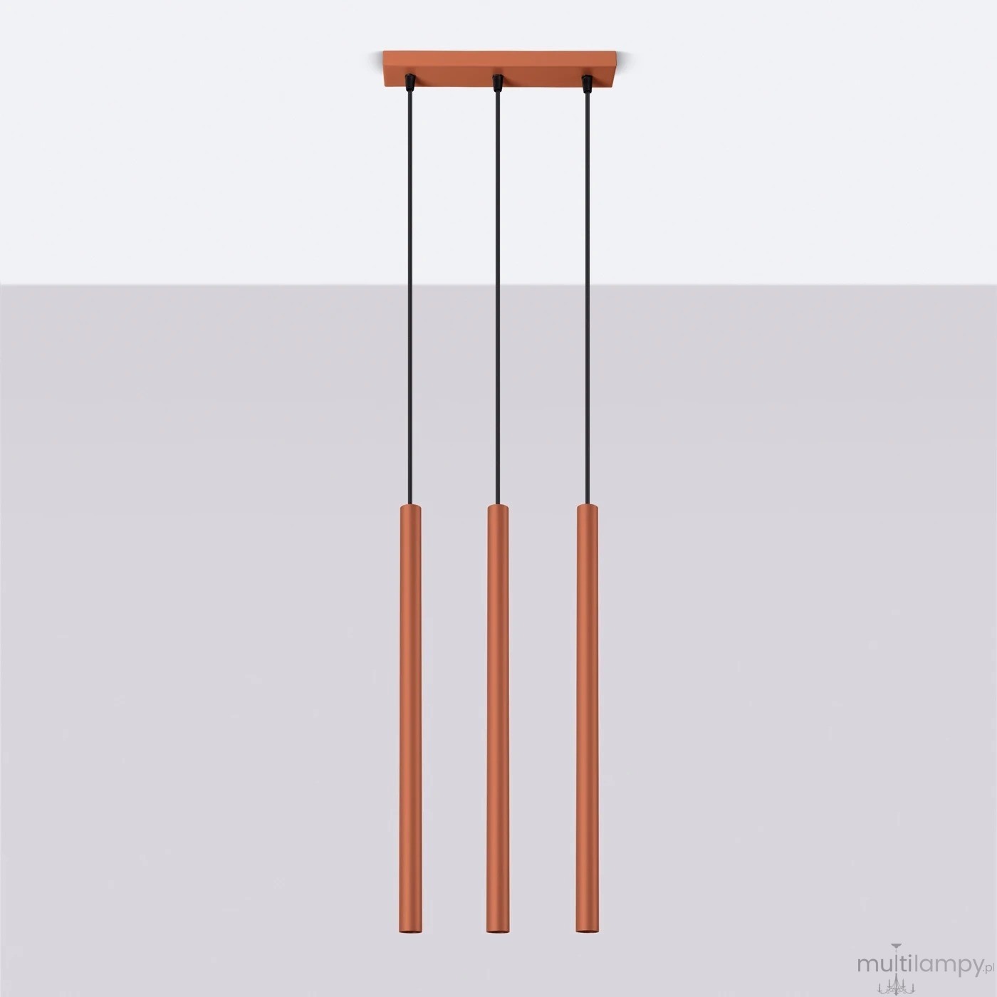 Pastelo lampa wisząca 3xG9 ochra czerwona SL.1526