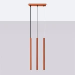 Pastelo lampa wisząca 3xG9 ochra czerwona SL.1526