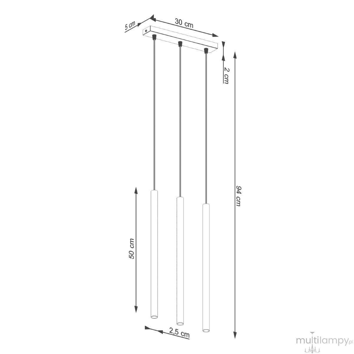 Pastelo lampa wisząca 3xG9 zielona oliwka SL.1520