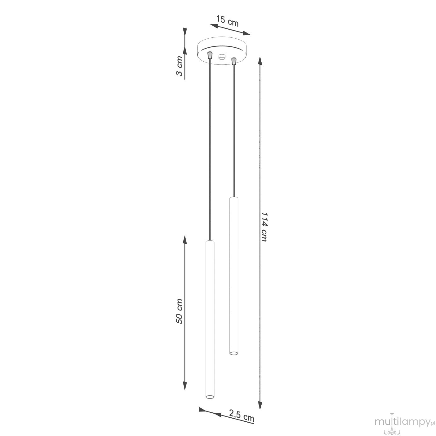 Pastelo lampa wisząca 2xG9 ochra czerwona SL.1525