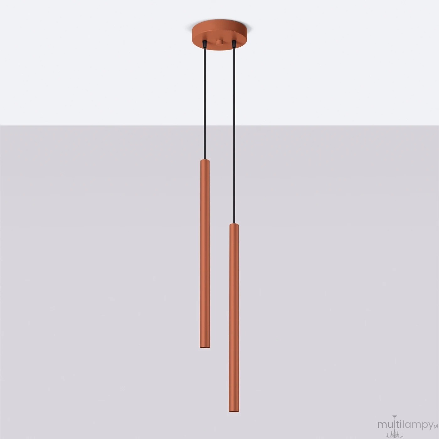 Pastelo lampa wisząca 2xG9 ochra czerwona SL.1525