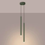 Pastelo lampa wisząca 2xG9 zielona oliwka SL.1519