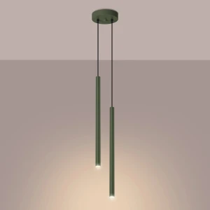 Pastelo lampa wisząca 2xG9 zielona oliwka SL.1519