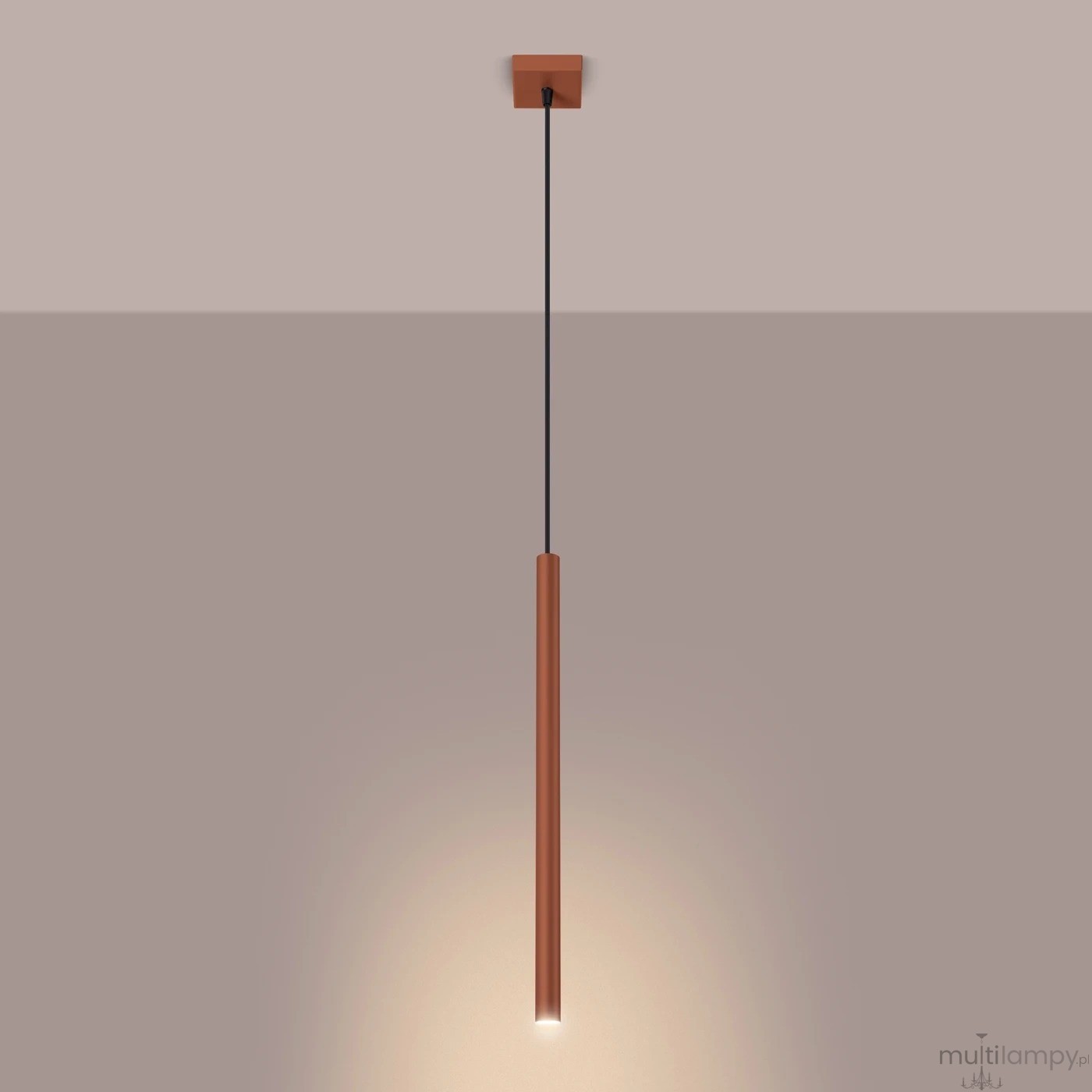 Pastelo lampa wisząca G9 ochra czerwona SL.1524