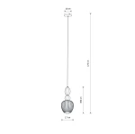 Corals lampa wisząca 1xE27 czarna 11974