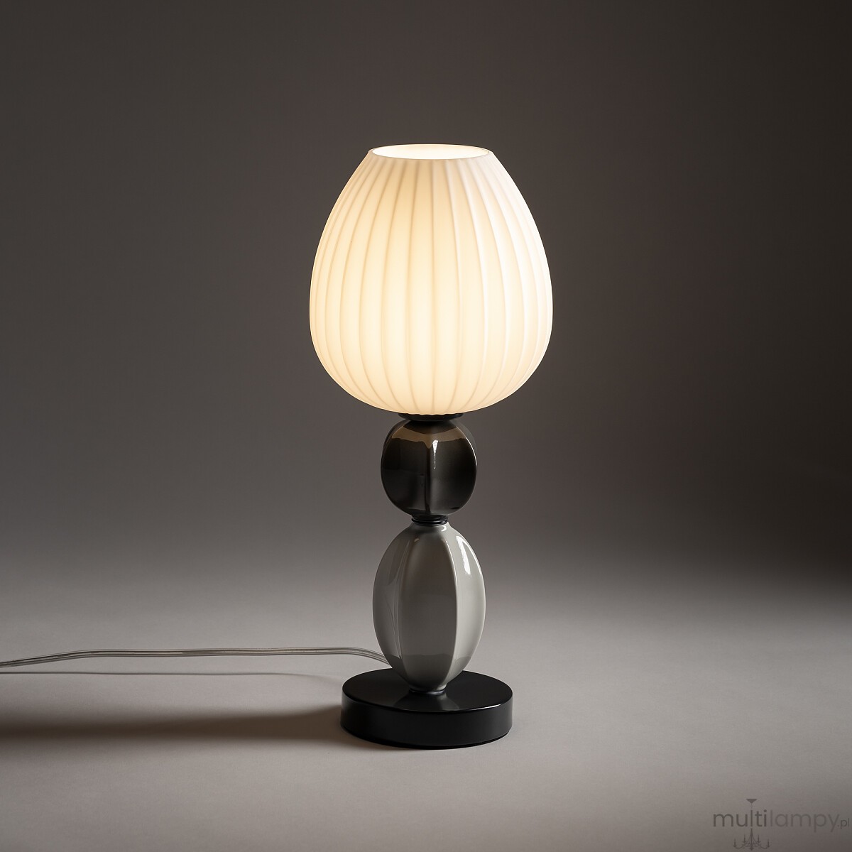Corals lampka stołowa 1xE27 czarna 11978