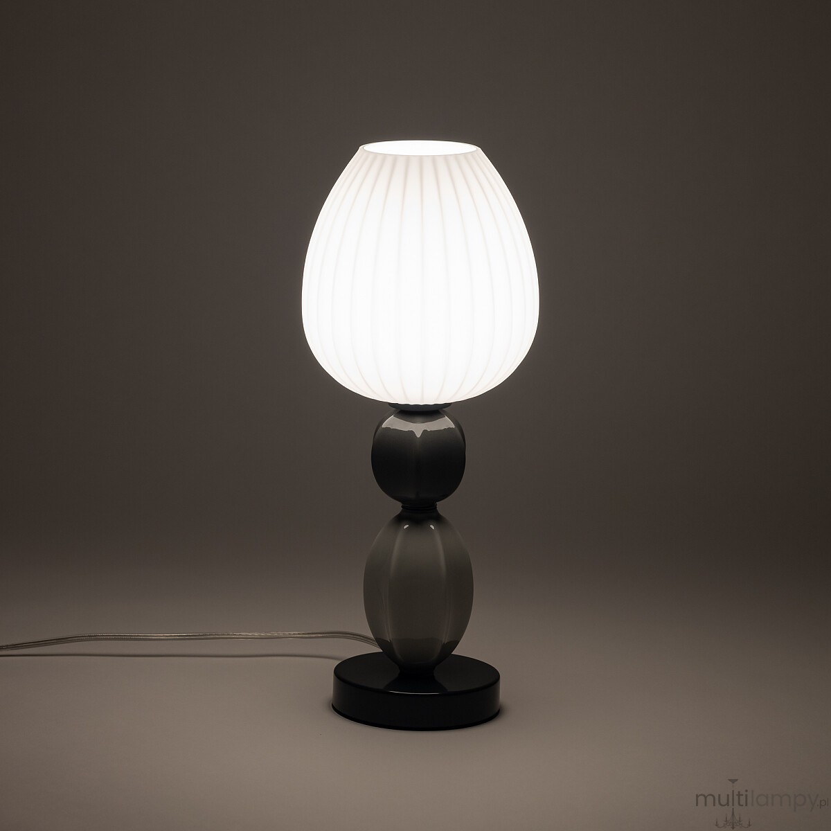 Corals lampka stołowa 1xE27 czarna 11978