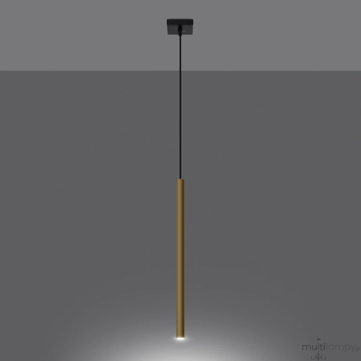 Pastelo lampa wisząca G9 czarna złoty połysk SL.1195