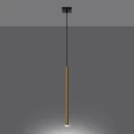 Pastelo lampa wisząca G9 czarna złoty połysk SL.1195