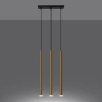 Pastelo lampa wisząca 3xG9 czarna złoty połysk SL.1196